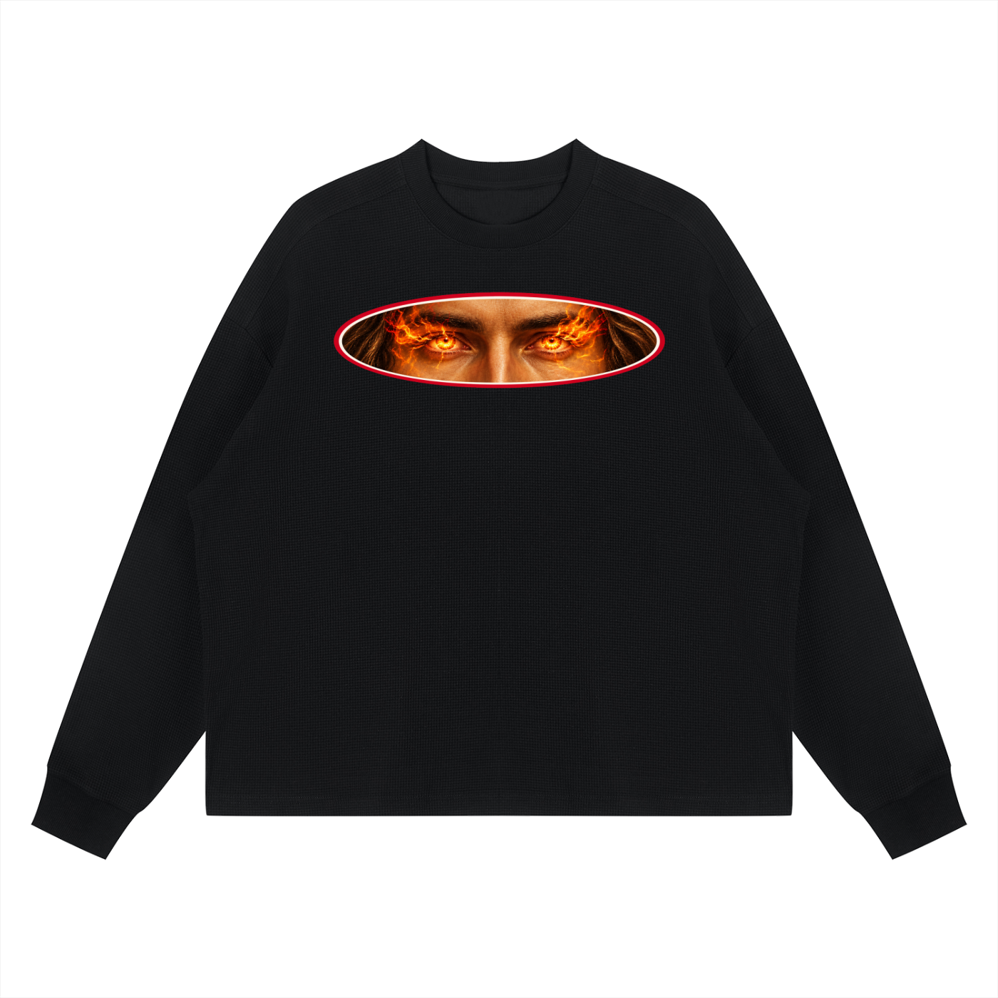 Keep Watch - Waffle Boxy Long Sleeve T-Shirt