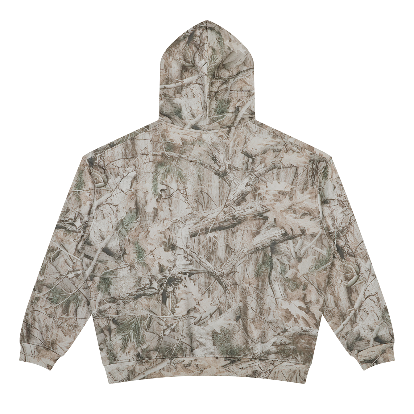 JESUS <3 - Oversized Fleece Tree Camo Hoodie
